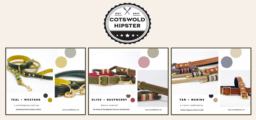 Collars and leads from Cotswold Hipster